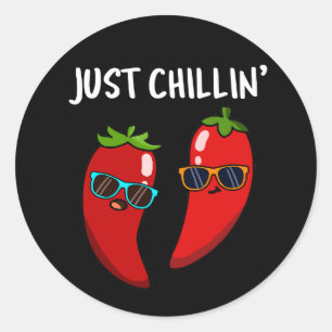 Adesivo Apenas Chillin Engraçado Pimentos Chili Engraçados