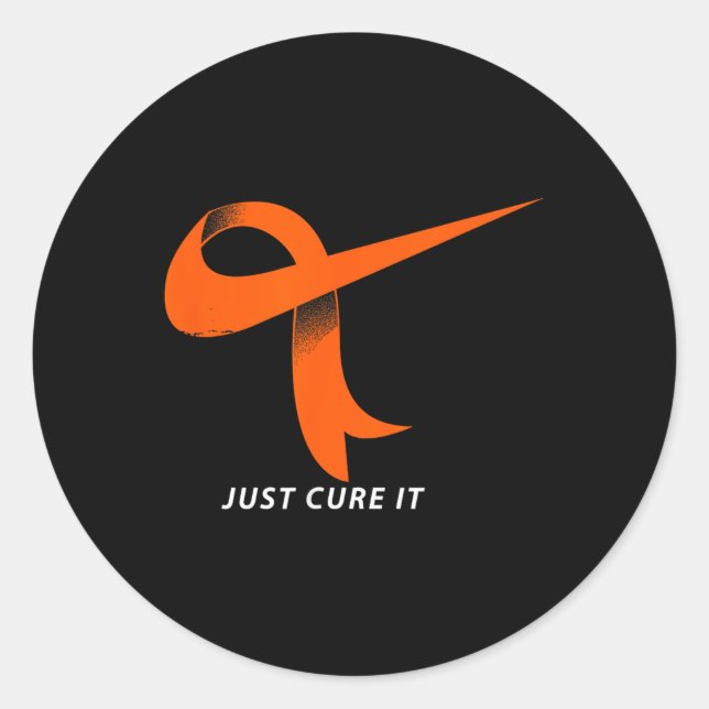 Adesivo Apenas Curta-Lo Leucemia Laranja. (Frente)