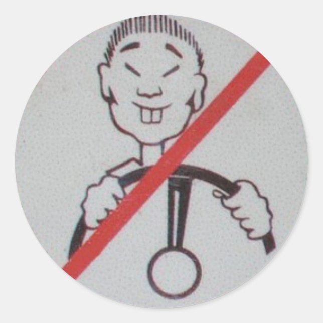 Adesivo Apenas diga não (Frente)