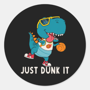 Adesivo Apenas Dobra Diversão Dinossauro Liga De Basquete