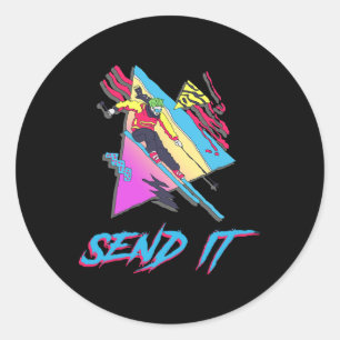 Adesivo Apenas Envie-O Skiing Sendy Extreme Retro