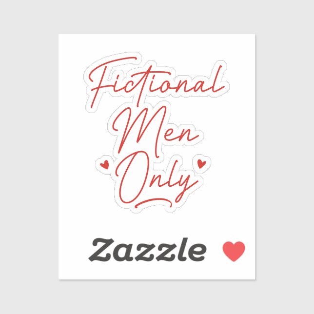 Adesivo Apenas Homens Fictícios (Folha)