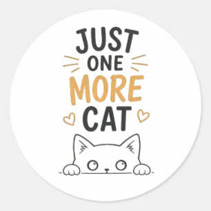 Adesivo Apenas Mais Um Gato Design Divertido Amante de Gat