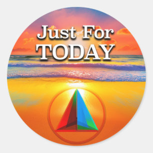 Adesivo Apenas Para Hoje Slogan De Recuperação Sunrise