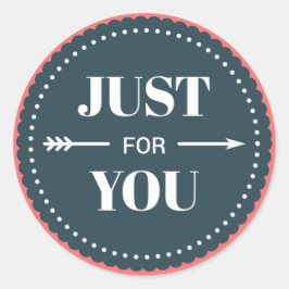 Adesivo Apenas para você, Crachá escalável ID1086