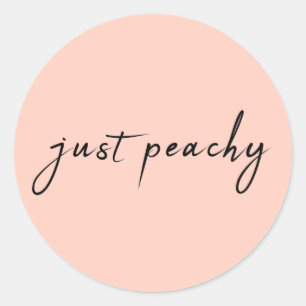 Adesivo Apenas Peachy Manuscrito Mínimo Moderno