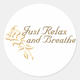 Adesivo Apenas relaxe e respire
