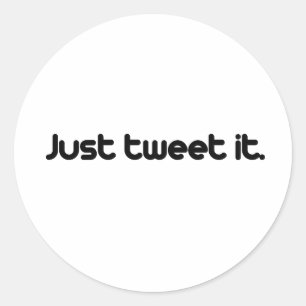 Adesivo Apenas tweet ele