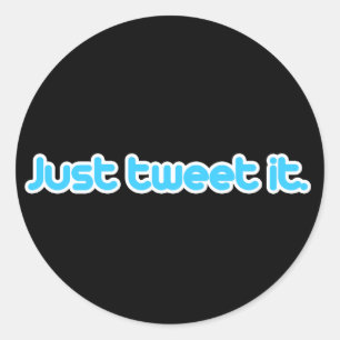 Adesivo Apenas tweet ele