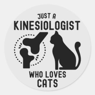 Adesivo Apenas um Cinesiologista que Ama Gatos