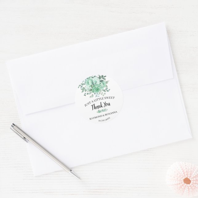 Adesivo Apenas um doce favor de casamento do GreenRoses (Envelope)