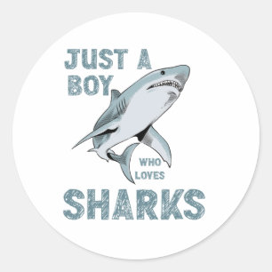 Adesivo Apenas um garoto que ama o Shark Lover