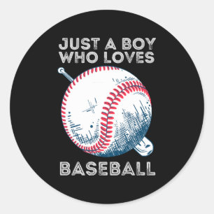 Adesivo Apenas um Menino que Ama Beisebol