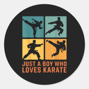 Adesivo Apenas um menino que ama Karate Artes Marciais Kar
