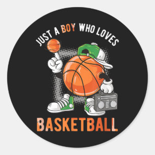 Adesivo Apenas Um Menino Que Ama O Basquete 2