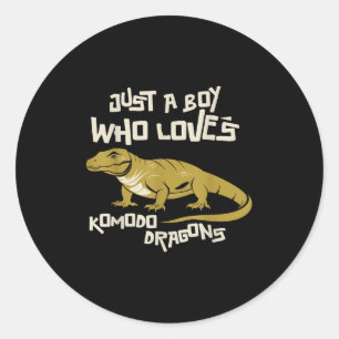 Adesivo Apenas Um Menino Que Ama Os Dragões Komodo