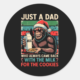 Adesivo Apenas Um Pai Voltou Leite & Biscoitos Natal