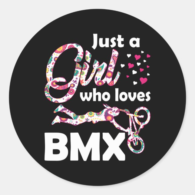 Adesivo Apenas Um Que Ama Bmx Bmx Biker (Frente)