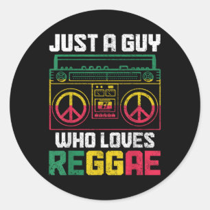 Adesivo Apenas Uma Cara Que Adora Reggae Music Jamaica Vin