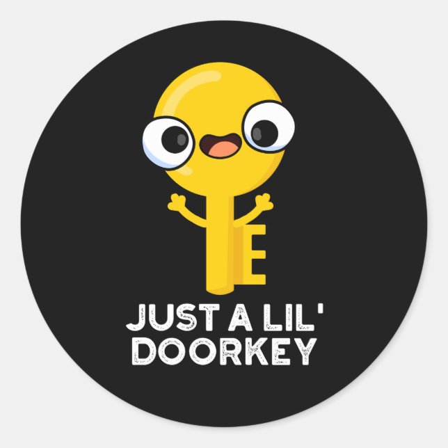 Adesivo Apenas Uma Chave Engraçada Engraçada, Dorky Key Pu (Frente)