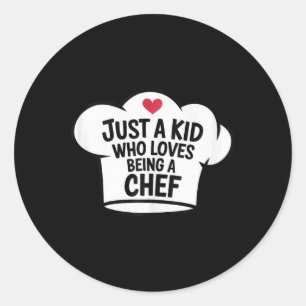 Adesivo Apenas Uma Criança Que Adora Ser Chef Legal Ao Lov
