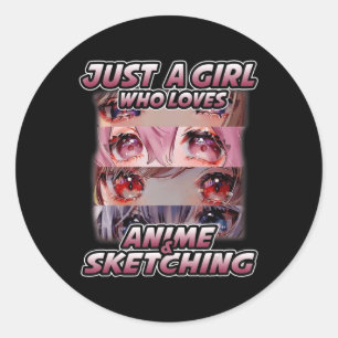 Adesivo Apenas uma garota que ama anime e esboça o Japão