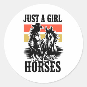 Adesivo Apenas uma garota que ama cavalos (3)