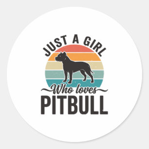 Adesivo Apenas uma garota que ama design de cachorro vinta
