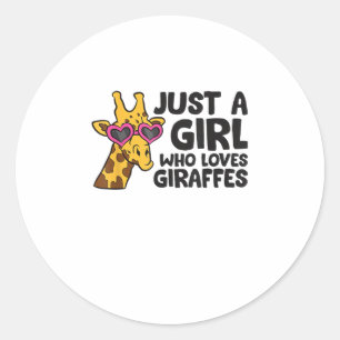 Adesivo Apenas uma garota que ama girafas _3