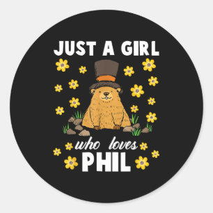 Adesivo Apenas Uma Garota Que Ama Phil Dia Da Marmota Fest