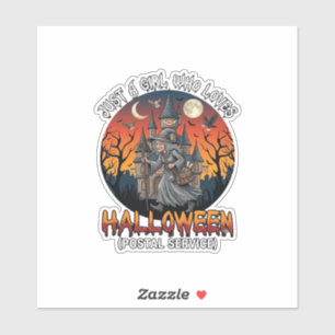 Adesivo Apenas Uma Garota Que Ama Serviço Postal De Hallow