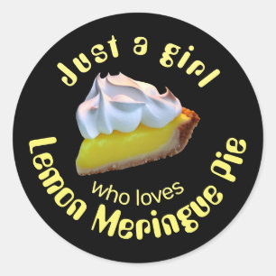 Adesivo Apenas uma garota que ama tarte de limão merengue