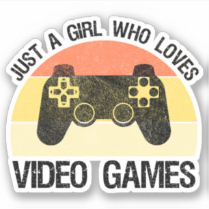 Adesivo Apenas Uma Garota Que Ama Video Games