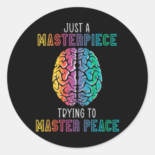 Adesivo Apenas Uma Máquina Tentando Mestre Piece Mental H
