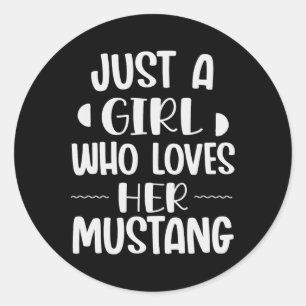 Adesivo Apenas Uma Menina Que A Ama Mustang Horseck Riders