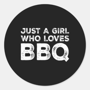 Adesivo Apenas Uma Menina Que Adora Churrasco