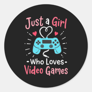 Adesivo Apenas Uma Menina Que Adora Videos games