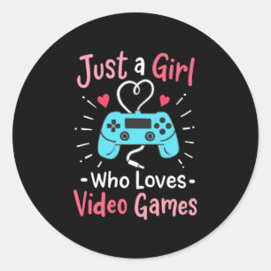 Adesivo Apenas Uma Menina Que Adora Videos games