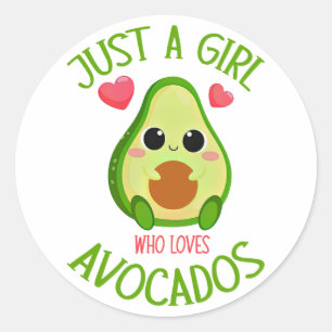 Adesivo Apenas Uma Menina Que Ama Avocados