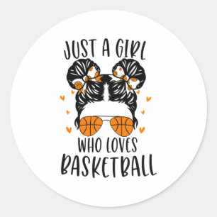 Adesivo Apenas Uma Menina Que Ama Basquete