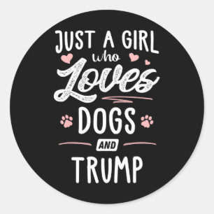 Adesivo Apenas Uma Menina Que Ama Cachorros E Doguete Com