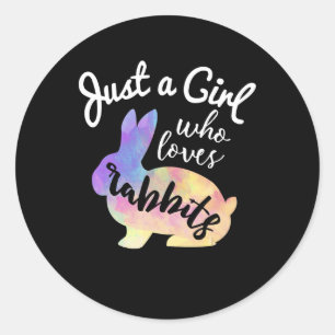 Adesivo Apenas Uma Menina Que Ama Coelhos Bunny Galaxy