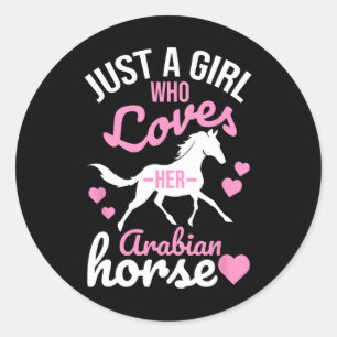 Adesivo Apenas Uma Menina Que Ama Equestri Engraçado Com C