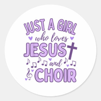 Adesivo Apenas Uma Menina Que Ama Jesus E Coro Christian M
