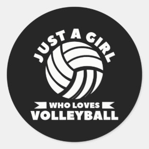 Adesivo Apenas Uma Menina Que Ama Jogador De Voleibol