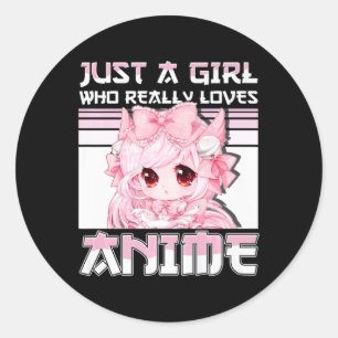 Adesivo Apenas Uma Menina Que Ama Mesmo As Meninas De Anim