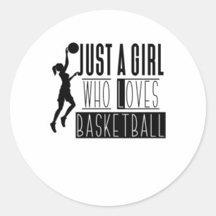Adesivo Apenas Uma Menina Que Ama O Basquete 2