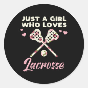 Adesivo Apenas Uma Menina Que Ama O Jogador De Lacrosse La