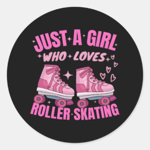 Adesivo Apenas Uma Menina Que Ama O Roller Skating