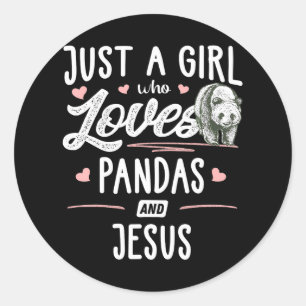 Adesivo Apenas Uma Menina Que Ama Pandas E Mulheres De Jes
